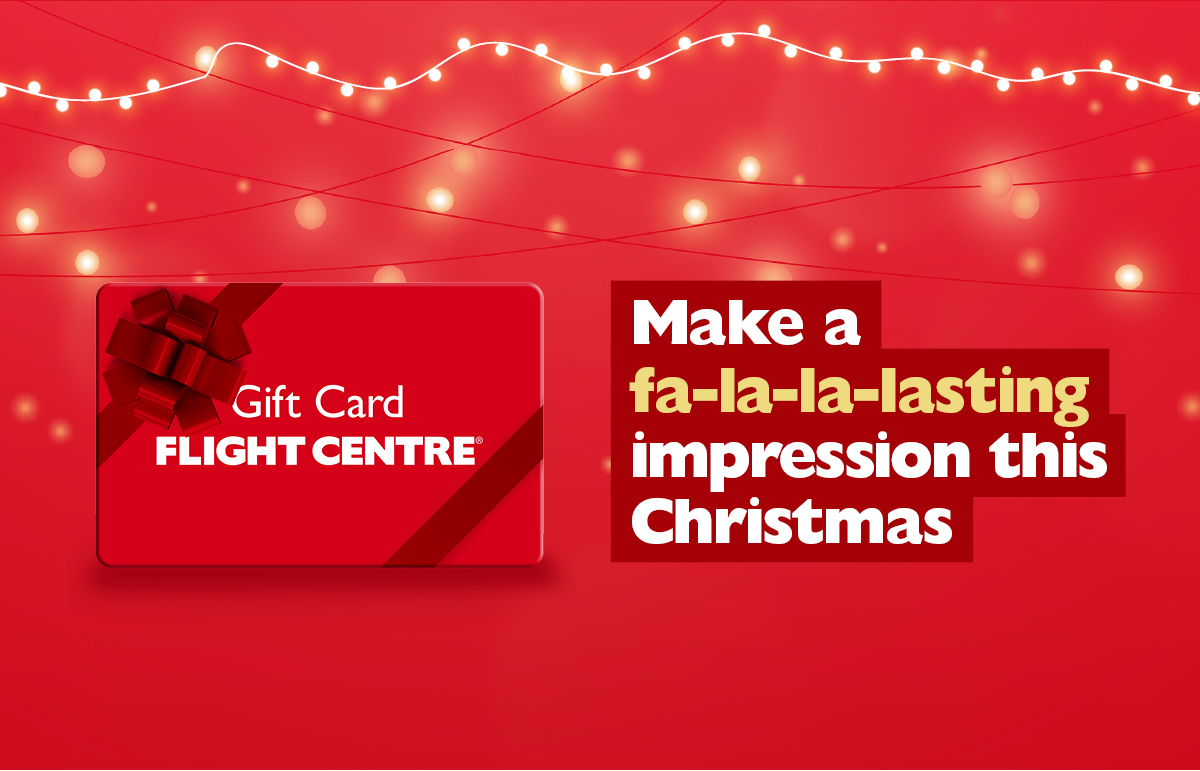 Give the Gift of Travel with a Flight Centre Gift Card